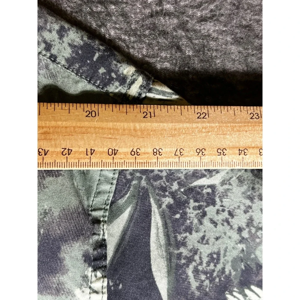 The North Face Mens XXL Green Floral Circular Design Cotton Short Sleeve Shirt